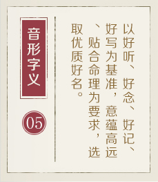 盱眙起名流程五